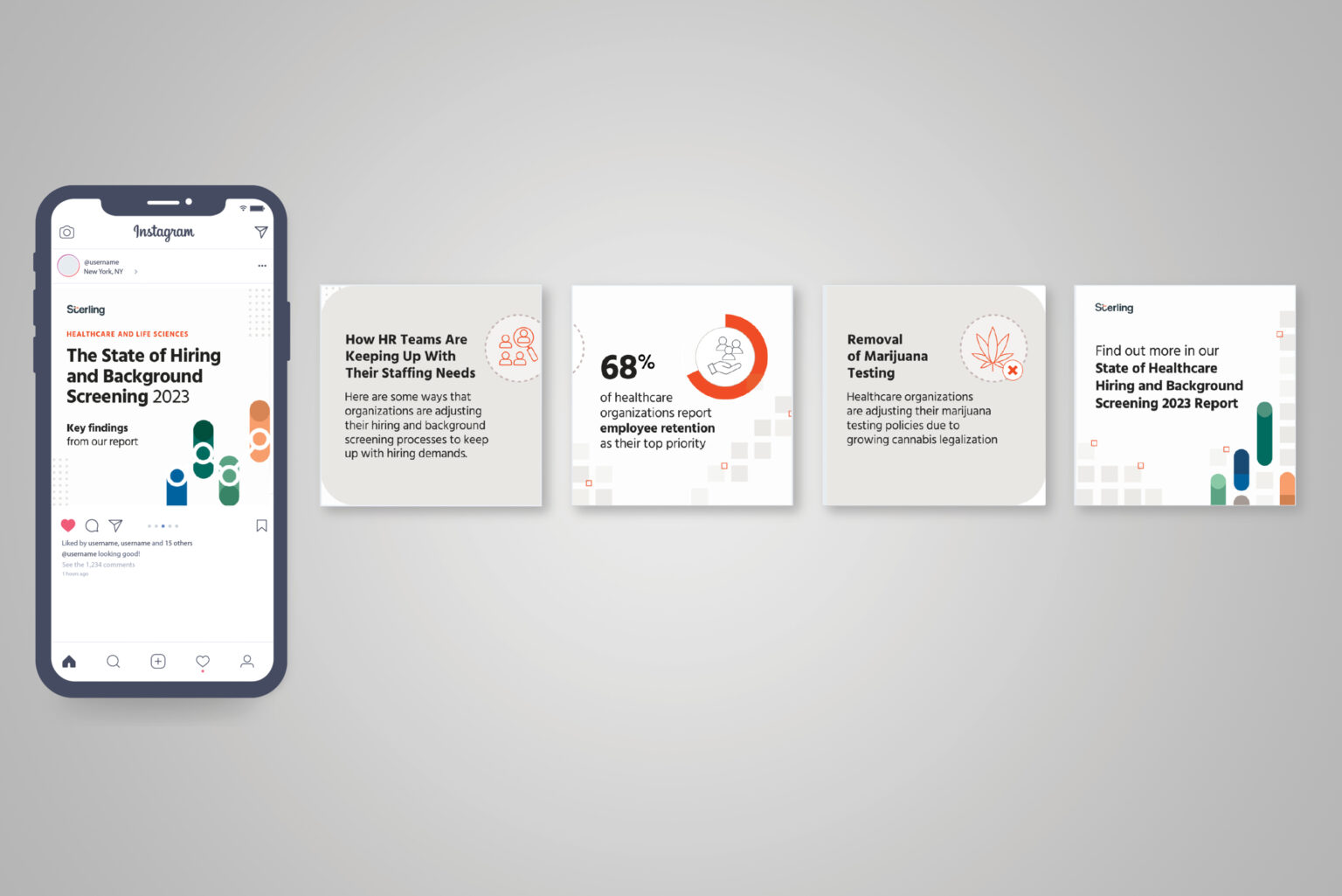 The first carousel of the series aimed for lead capture by directing viewers to a gated landing page.