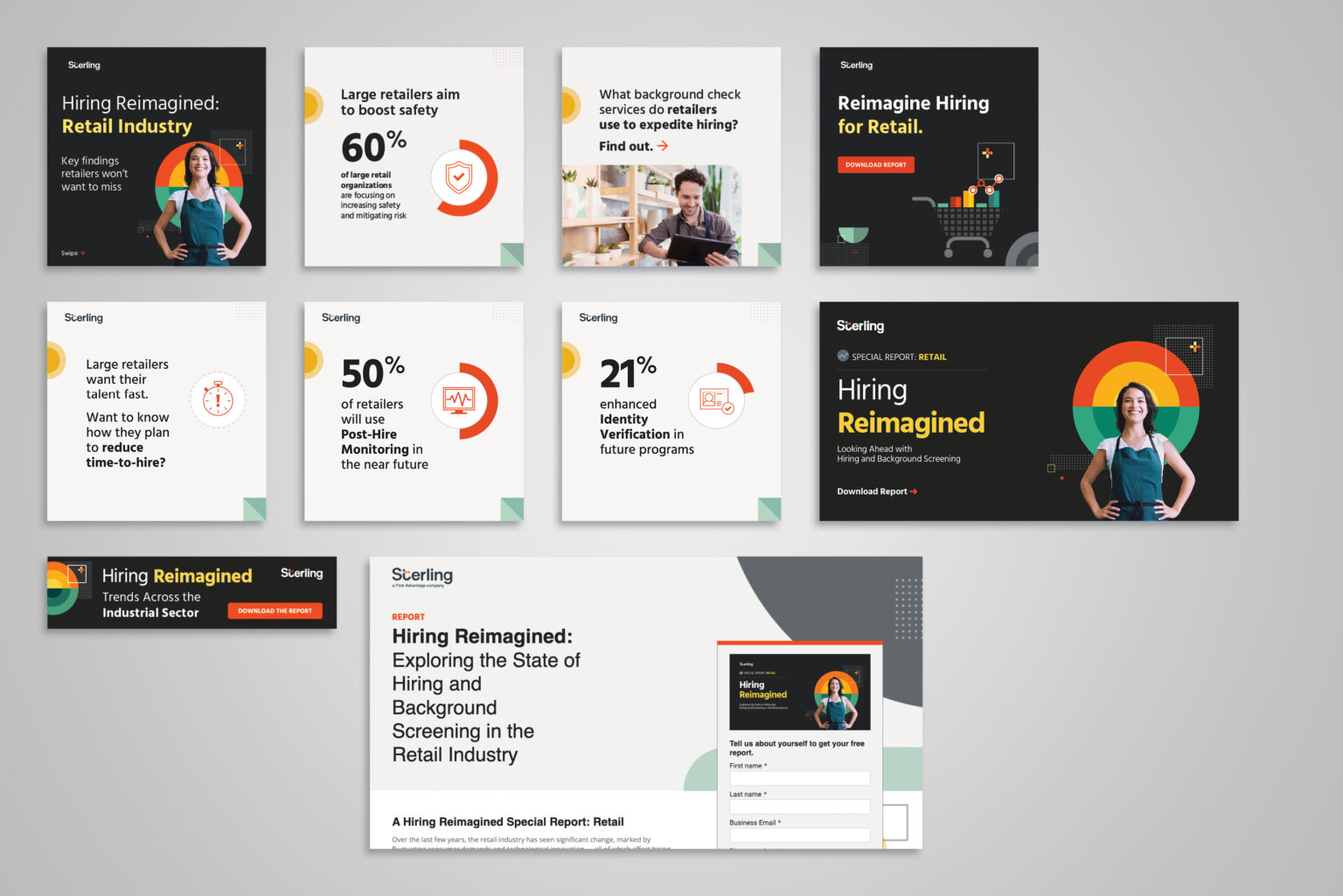 Collected Retail assets, including landing page and e-signature
