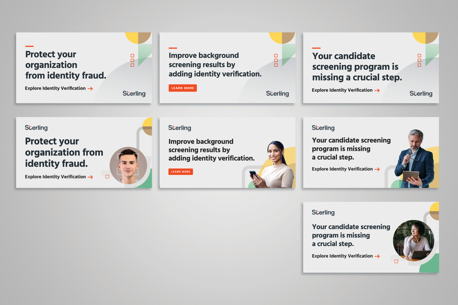 For our major Identity Verification initiative, we systematically tested different layouts and headlines to determine the most effective design.