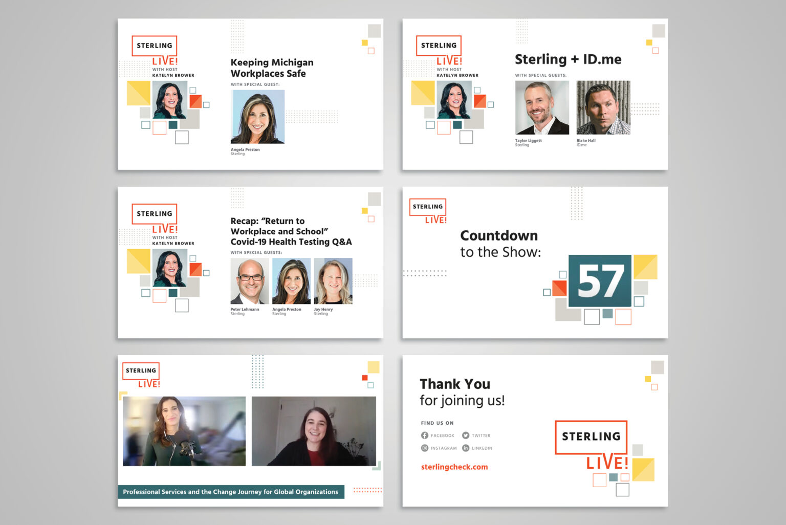 I designed a suite of ready-to-use graphic templates for the live show, including social, countdown, contact, and on-air overlay.