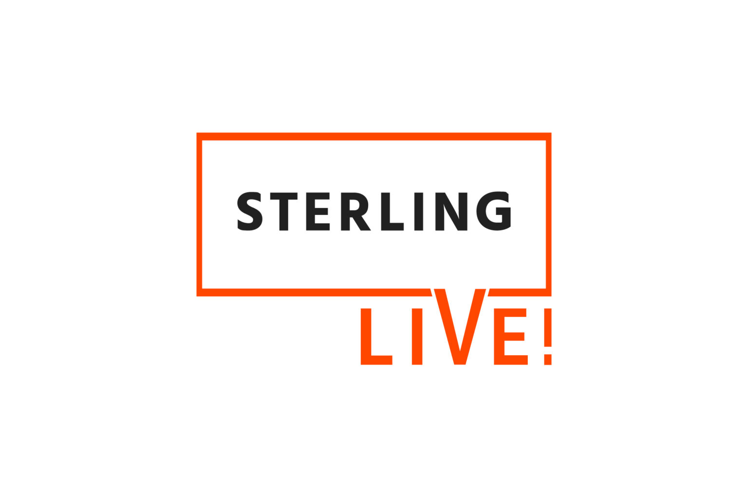I designed the Sterling Live logo as a fresh, clever, energetic visual identity that resonates with Sterling's core corporate style.