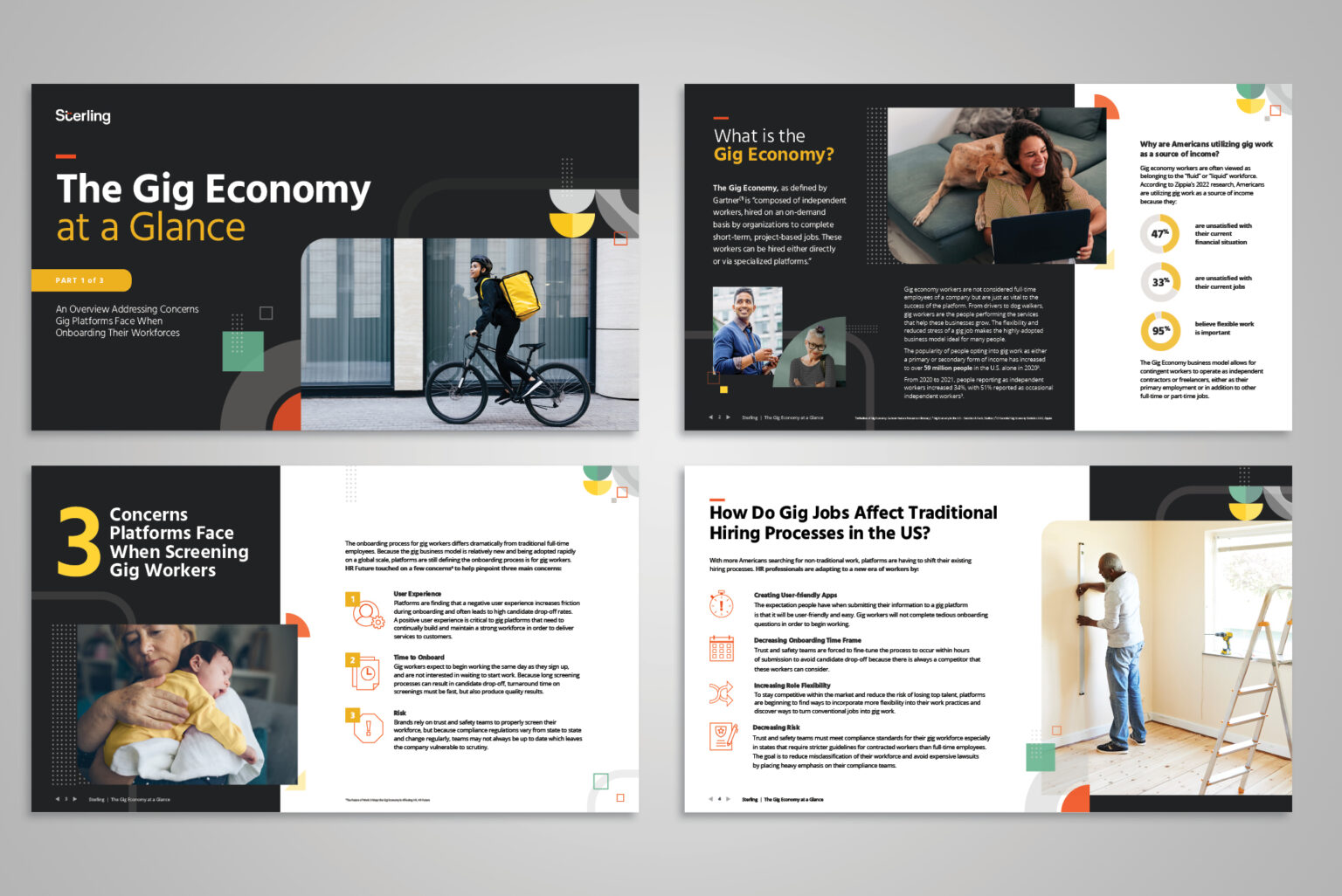 I designed the mini-ebook spreads to balance quick skimming with in-depth insights.