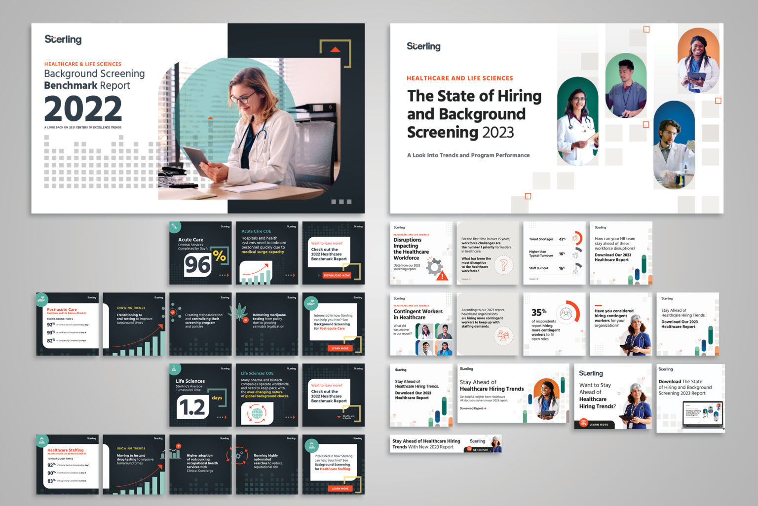 Samples from 2022 and 2023 HCLS Benchmark campaigns